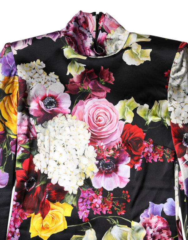 Multicolor Ortensies Long Sleeves Blouse Top