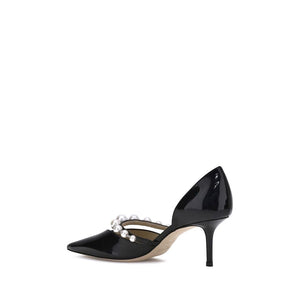 Black Calf Leather Bos Taurus High Heel Pumps