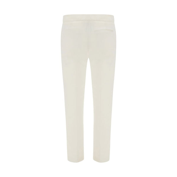 White Silk Casual Pants