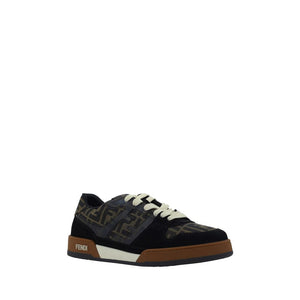 Multicolor Fabric Low Top Sneakers