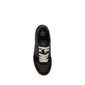 Multicolor Fabric Low Top Sneakers