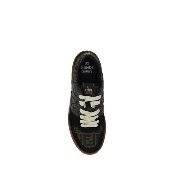 Multicolor Fabric Low Top Sneakers