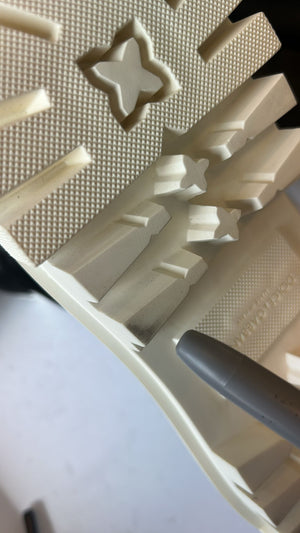 White Padded Mid Calf Lace Up Boots Shoes