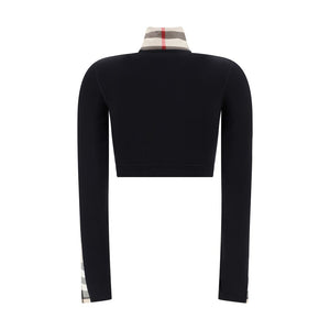 Black Elastane Sweatshirt