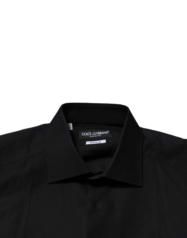 Black GOLD Long Sleeves Dress Formal Shirt