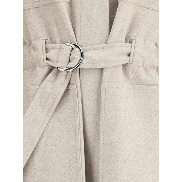 Beige Wool Coat