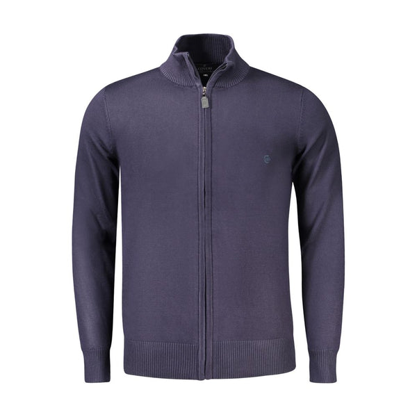 Blu Viscosa Uomo Maglia
