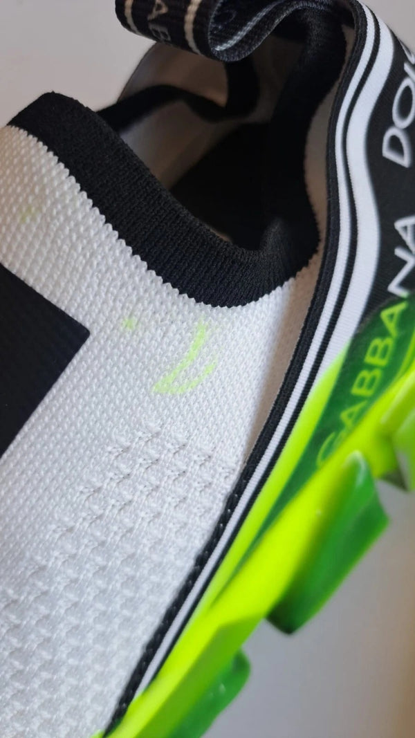 White Yellow Slip On Sorrento Sneakers Shoes