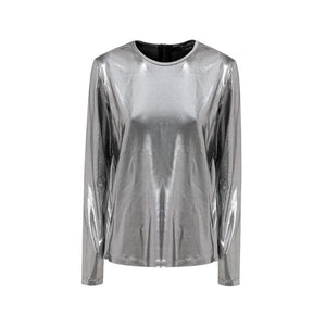 Gray Viscose Long Sleeve