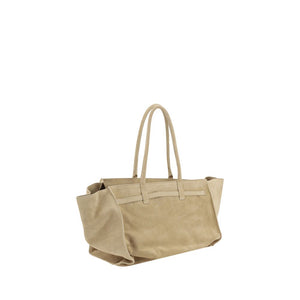 Beige Calf Leather Bos Taurus Shoulder Bag