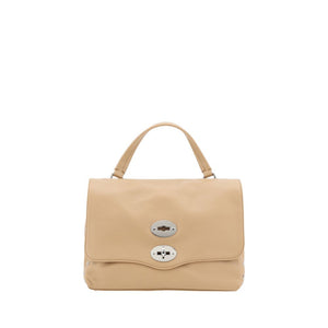 Beige Calf Leather Bos Taurus Shoulder Bag