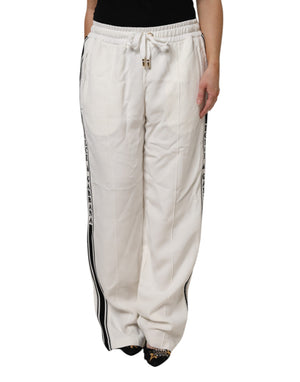White Jogger Sweatpants Pants
