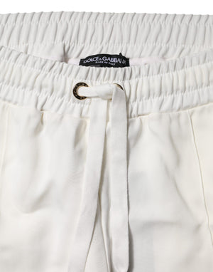 White Jogger Sweatpants Pants