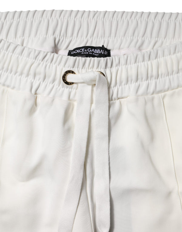 White Jogger Sweatpants Pants