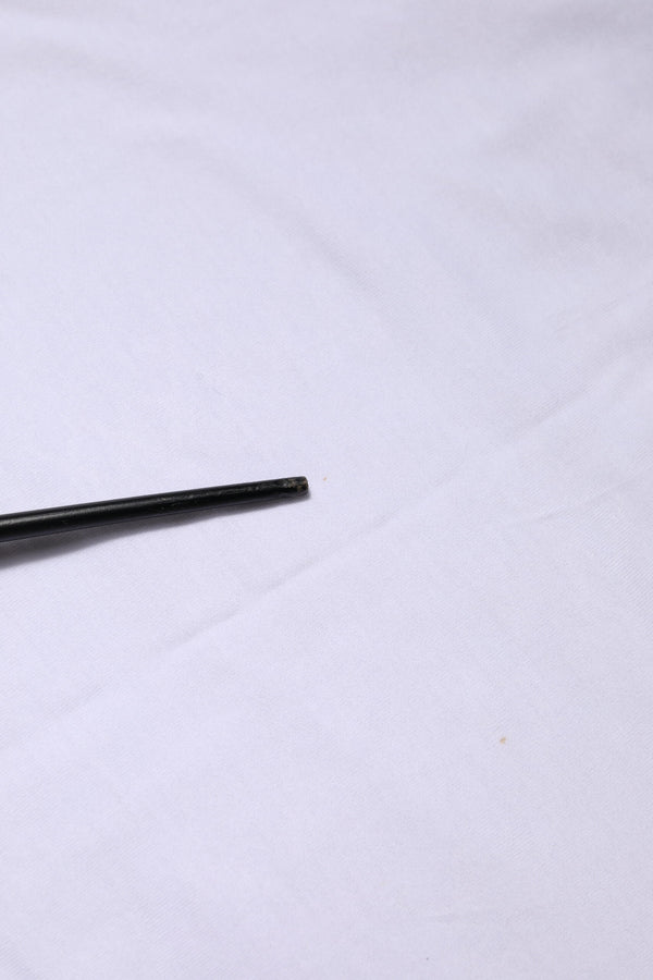 White Cotton Short Sleeve Round Neck T-shirt