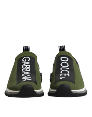 Green Black Slip On Sorrento Sneakers Shoes