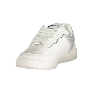 White Polyester Women Sneaker