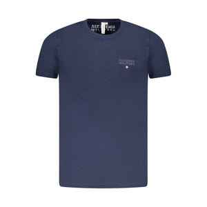 Blue Cotton Men's T-Shirt