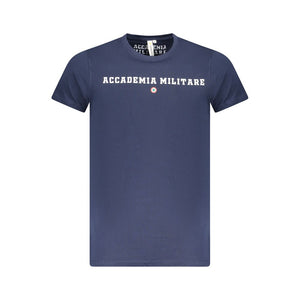 Blu Cotton Men T-Shirt