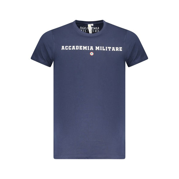 Blu Cotton Men T-Shirt