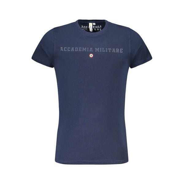 Blu Cotton Men T-Shirt