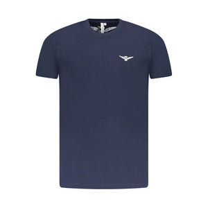 Blue Cotton Men T-Shirt