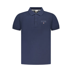 Navy Cotton Men Polo