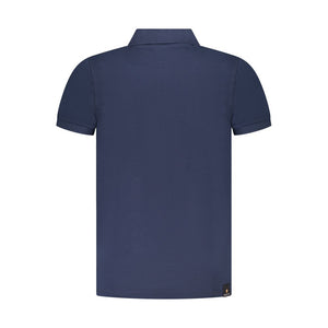 Navy Cotton Men Polo