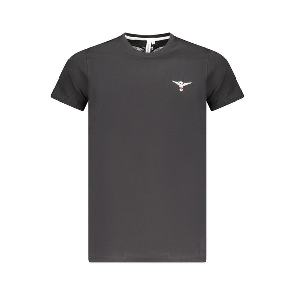 Black Cotton Men's T-Shirt