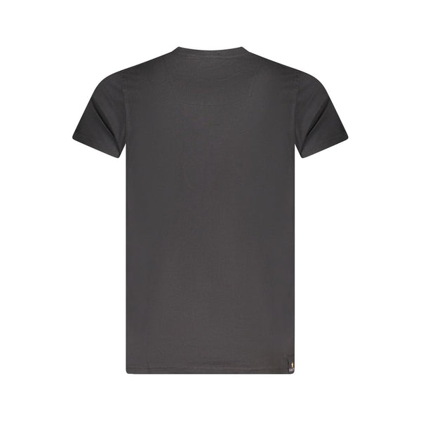Black Cotton Men's T-Shirt