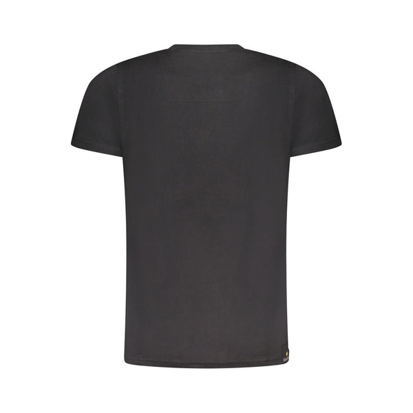 Black Cotton Men T-Shirt