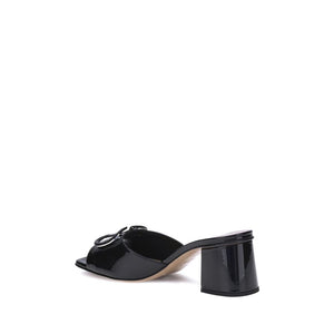 Black Calf Leather Bos Taurus Sandals