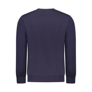 Blue Cotton Men Sweater