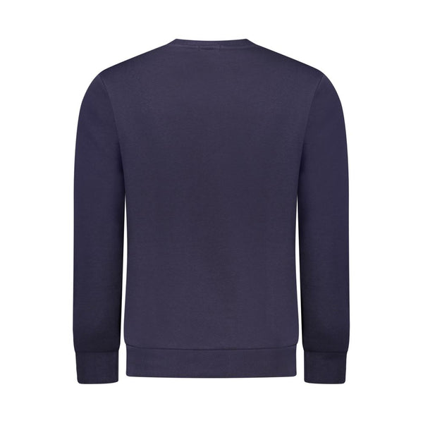 Blue Cotton Men Sweater