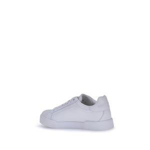 White Rubber Low Top Sneakers