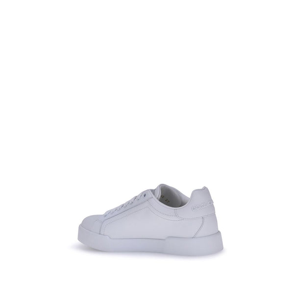 White Rubber Low Top Sneakers