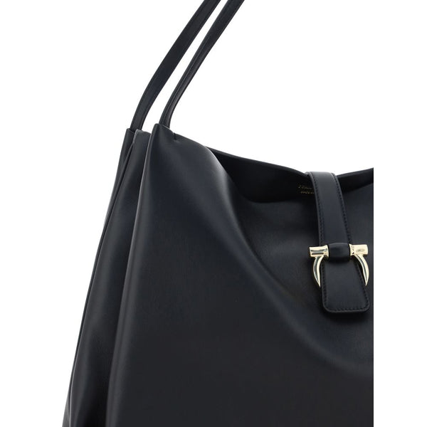 Black Calf Leather Bos Taurus Handbag