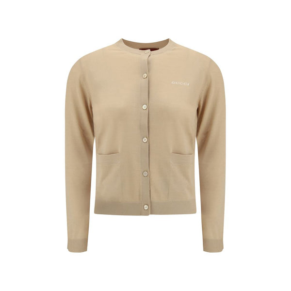 Beige Cashmere Cardigan