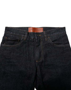 Black Cotton Skinny Denim Men Jeans