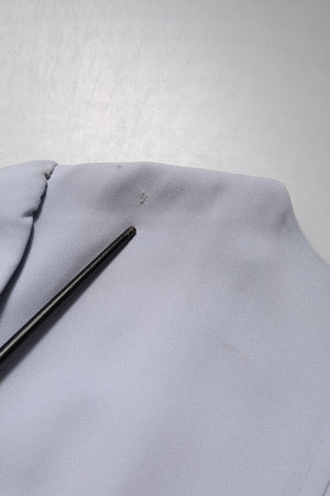 Gray Viscose ShortSleeve Sheath Midi Dress