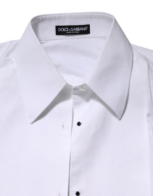 White Cotton Long Sleeves Collared Top Shirt