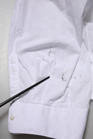 White Cotton Long Sleeves Formal Top Shirt