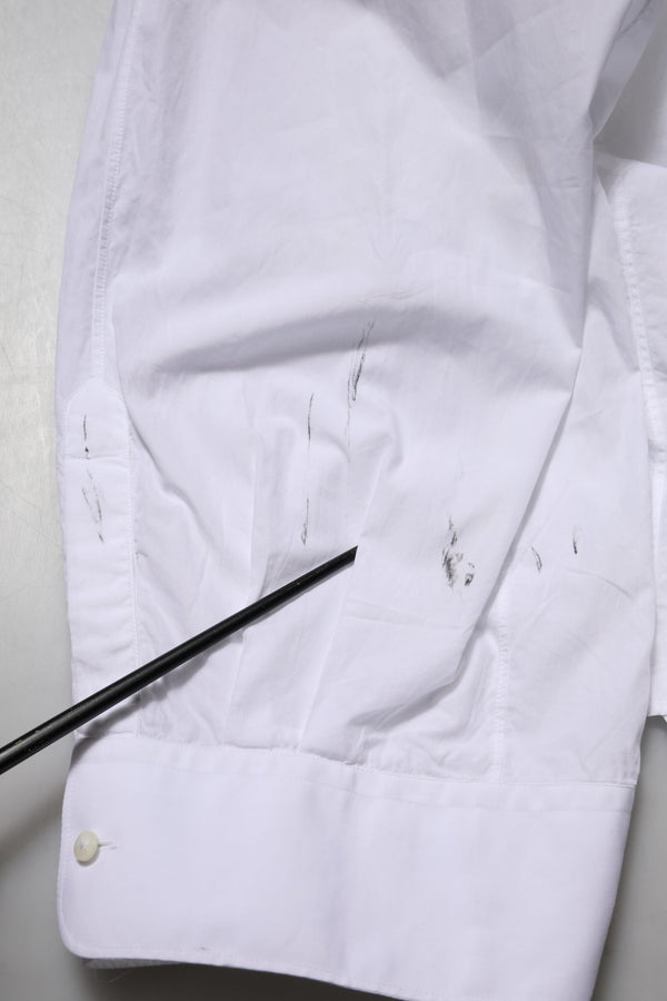 White Cotton Long Sleeves Formal Top Shirt