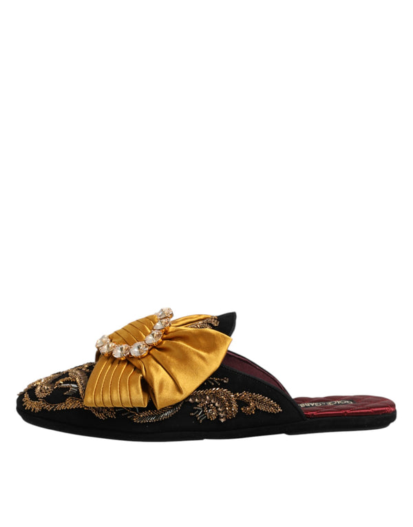 Multicolor Embellished Flat Sandals Shoes