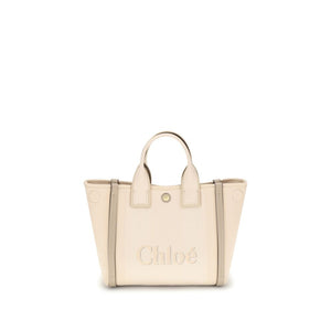 Beige Cotton Shoulder Bag