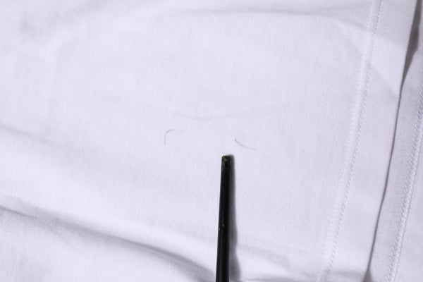 White Cotton Short Sleeves Cropped T-shirt