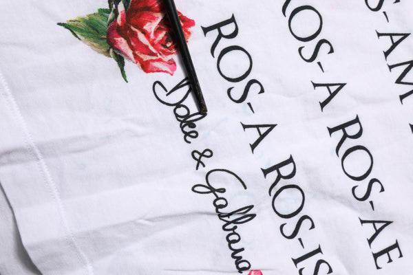 White Cotton Printed Sleeveless Round Neck Top