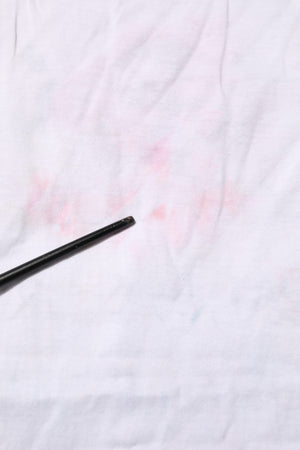 White Cotton Printed Sleeveless Round Neck Top