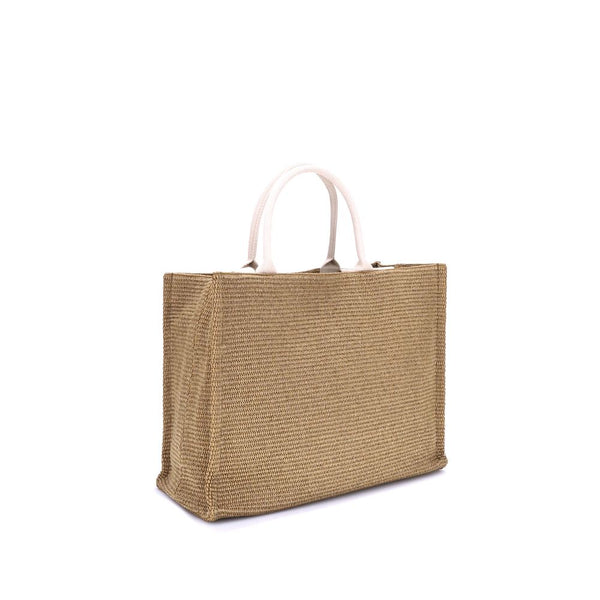 Beige Polyamide Shoulder Bag
