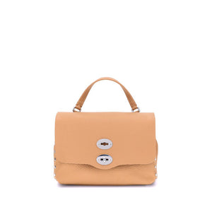 Beige Calf Leather Bos Taurus Handbag